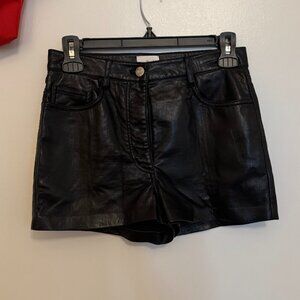 Wilfred pleather shorts